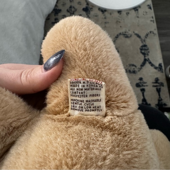 Vintage 1978 KinderGund Teddy Bear Made in Korea Beige Tan Plush 12" - Picture 6 of 8